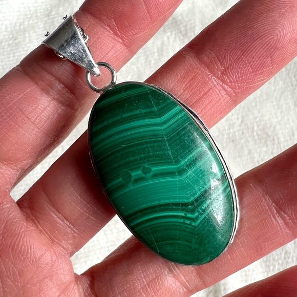 Jewelry - 925 Heart Chakra Attunement Malachite Necklace Pendant